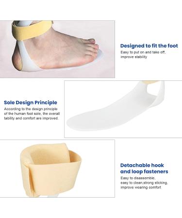 ZJchao Ankle Support Brace | Ultra Thin & Lightweight Foot Orthosis for Ankle Sprains | Stabilizer & Wrap for Drop Foot - Buy Online on GoSupps.com