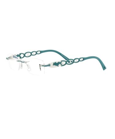 Switch it! Set interchangeable brackets stainless steel rubberized tendrils Combi 389 palladium-matt-turquoise