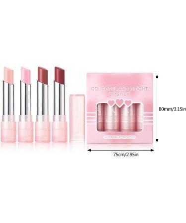 CHAKAE 4 Pack Colorful Lipsticks - Soft Matte Lipstick - Shiny Lipstick - Nourishing Moisturizing Lipstick for Dating - Buy Online on GoSupps.com