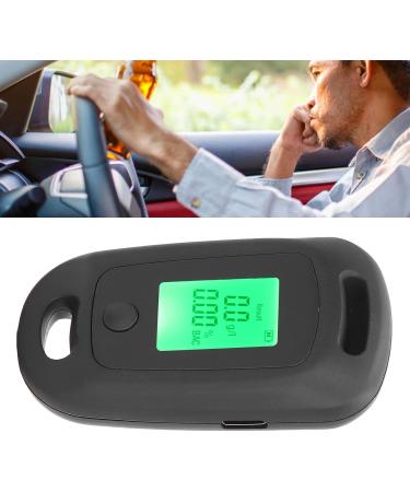 Rechargeable Alcohol Tester Three Color Indication Portable Breathalyzer with Hanging Hole Design USB Charging for Personal Use (Black) - Buy Online on GoSupps.com