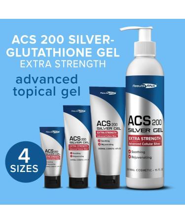 Results RNA - ACS 200 Silver-Glutathione Gel Advanced Cellular Colloidal Silver Gel for Wound Care & Superior Dermal Healing. (15 oz) 15 Ounce (Pack of 1) - Buy Online on GoSupps.com