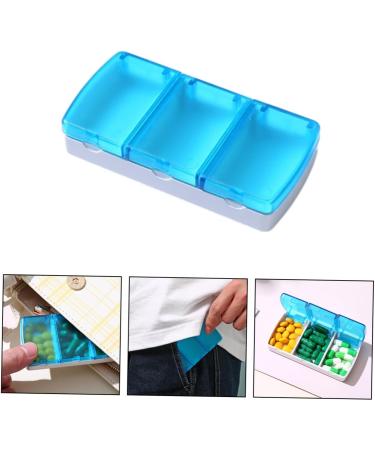 Portable 3-Compartment Medicine Organizer | Travel Pill Storage & Earplug Case - Buy Online on GoSupps.com