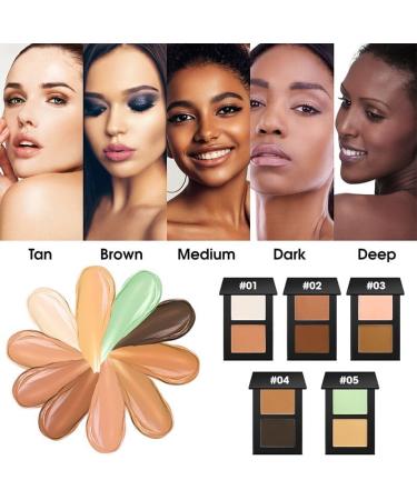  SONGVISON 2-color color corrector palette long-lasting moisturizing color corrector cream concealer palette to cover dark circles high-coverage foundation palette - Buy Online on GoSupps.com