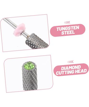 Housoutil Diamond Metal Nail File Manicure Nail Bit Cuticle Cleaner Drill Bit Photocard Keychain Cuticle Bit for Nail Drill Manicure Drilling Gel Acrylic Key Chain Tungsten Steel 7x1.2cm - Buy Online on GoSupps.com