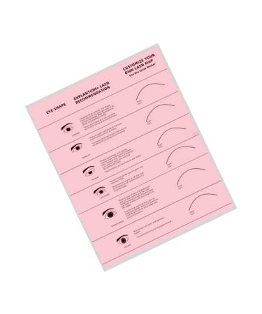 Oshhni Pratique des exercices d entra nement des cils. Livre de cils Extension de cils tableau de formation des cils ROSE