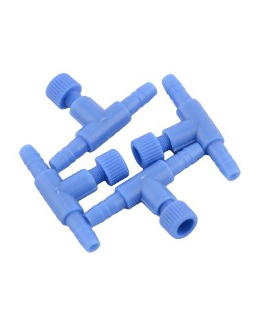 sourcing map 4pcs Fish Tank Aquarium T Shaped Air Hose Regulator Valve Connector DE de