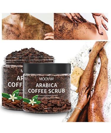 Arabica Coffee Scrub 100% Pure & Natural Face Body Hand Foot Leg Exfoliator Anti-Cellulite Wrinkle Stretch Marks 100g - Buy Online on GoSupps.com
