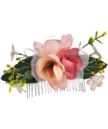 FRCOLOR 1PC Brides Hair Comb Hair Comb for Bride Hair Comb Clip Floral Hair Comb Bridal Headdress Hair Pin Wedding Hair Decoration Tiara Hair Fork Leaves Comb the flowers hair accessories - Buy Online on GoSupps.com