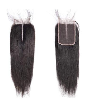 Toocci Straight Hair Lace Closure - 4x4 Full Brazilian Human Hair Front Closure with Baby Hair - 8 Inch Quality Lace Wig - Buy Online on GoSupps.com