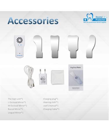 Dental Rhodium Plated Glass Intraoral Photo Mirror - Stainless Steel Orthodontic Reflector for Dental Photography - Buy Online on GoSupps.com