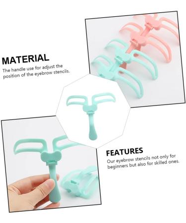 Ipetboom Mold Outline Template Pattern Eyebrow Grooming Stencil DIY Stencil Tracer Drawing Eyebrow Cards Stencil for Eye Brow Guide Template Ruler Makeup Tools Abs Eyebrow Trimming 13.2X10CM Light Green - Buy Online on GoSupps.com