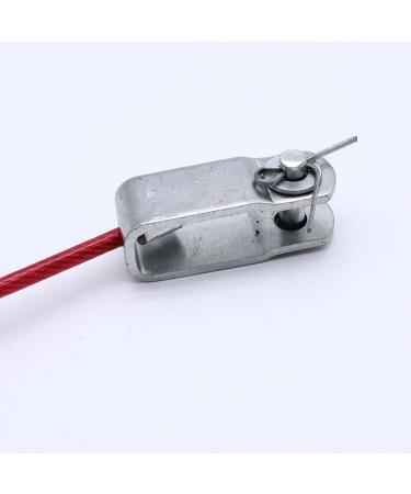 100cm Length Stainless Steel Dependable Trailer Dismounting Safety Rope with Forked Head U Shaped Clip Carabiner Durable Towing Rope with Forked Head Militarys Grade Towing Rope 100cm Trailer Safety - Buy Online on GoSupps.com
