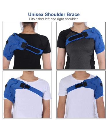 Shoulder Pad Wrap Brace for Men & Women - Adjustable Support for Left/Right Shoulder - Buy Online on GoSupps.com