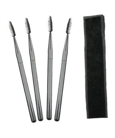 4pcs Eye Makeup Tools Eyebrow Brush Applicator Lash Wand Lash Brush Lash Cleaning Kit Brow Lift Applicator Eyelash Comb Lash Applicator Tool Eyelash Extension Brush Mascara Brush