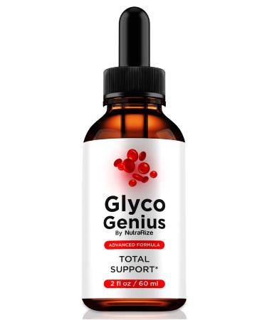 Glyco Genius Official GlycoGenius Liquid Dropper Superior Blend to Support Healthy Levels All-Natural Formula for Everyday Use Glyco Genius En Gotas Review (30 Servings)