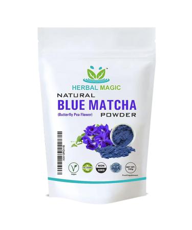 Herbal Magic's Pure & Natural Butterfly Pea Flower Powder Blue Matcha Caffeine-Free Blue Flower Tea Powder Sparkle your smoothies baking cuisines - 100g (100 g - Pack of 1) - Buy Online on GoSupps.com