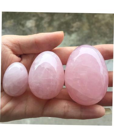 FRCOLOR Rose Crystal Egg - Healing & Chakra Balancing Stone | Polished Pink Egg Decor for Meditation & Gemstone Adornment - Buy Online on GoSupps.com