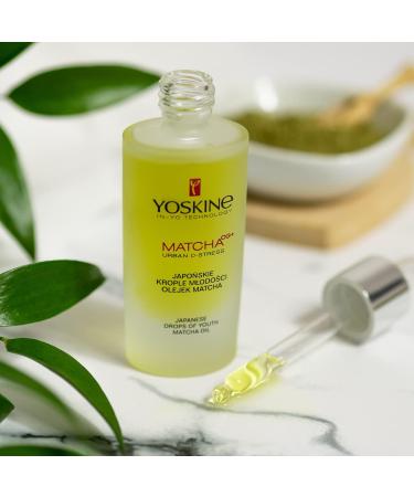 Yoskine Matcha Urban D-Stress Japanese Youth Drops - Matcha Oil vitamin c serum facial care Japanese Matcha Tea Oil - Buy Online on GoSupps.com