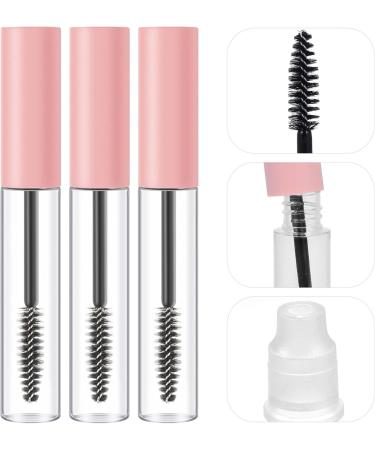 OSALADI 10pcs Mascara Empty Tube DIY Mascara Tube Empty Mascara Wand Travel Brow Plastic Pink Fake Eyelashes - Buy Online on GoSupps.com