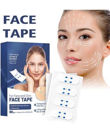 Dajidafu 60 Pieces Women Face Lifting Wrinkle Patch Home Traveling Chin Forehead Anti-aging Anti-wrinkle Stickers Skin Care - Buy Online on GoSupps.com
