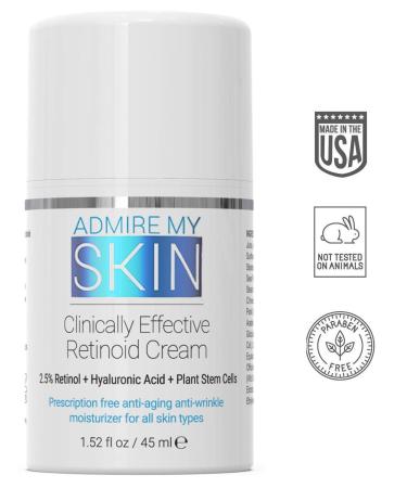 Admire My Skin Retinoid Cream 1.52 fl oz - Clinically Effective Skin Treatment - Buy Online on GoSupps.com