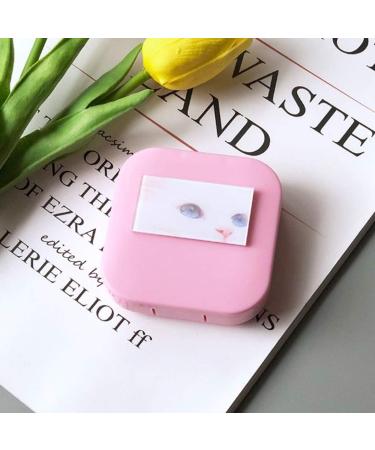 Optometry Lens Container - Cute Cat-Boy & Couple Models | Pink Myopia Contact Lens Box - Creative Student Design - Buy Online on GoSupps.com