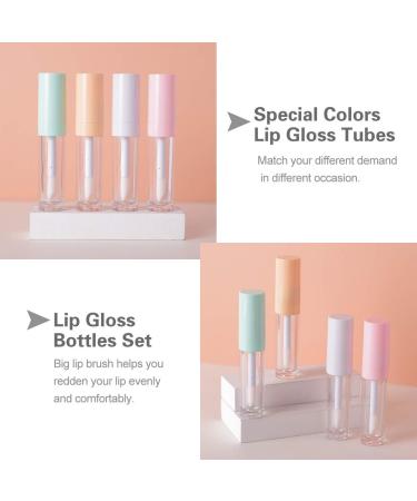 10pcs CAIYA Lip Gloss Containers with Large Brush - 9ml Empty Tubes for DIY Lipgloss (Light Orange) - Buy Online on GoSupps.com