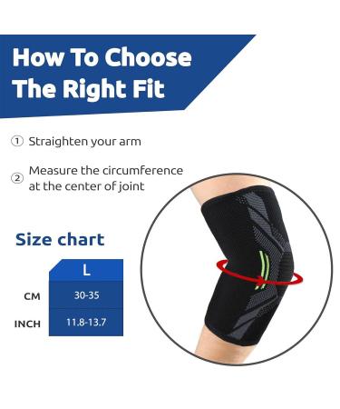 2 Pack Large Elbow Bandages for Tennis | Breathable Anti-Slip Support for Tendinitis & Arthritis Relief - Buy Online on GoSupps.com
