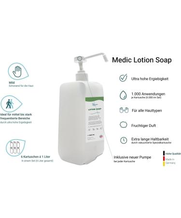  Blanc HYGIENIC Premium Cream Soaps - Dermatologically Tested Liquid Soap - 6 x 1000ml Bottles Per Pack - Buy Online on GoSupps.com