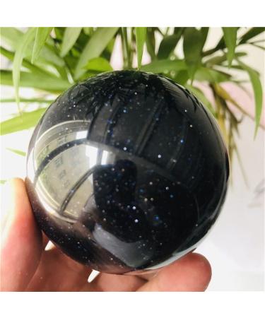 Natural Crystal Rough 5 cm Natural Blue Sand Gold Stone Sand Ball Quartz Crystal Globe Great Choice for Home Decoration - Buy Online on GoSupps.com