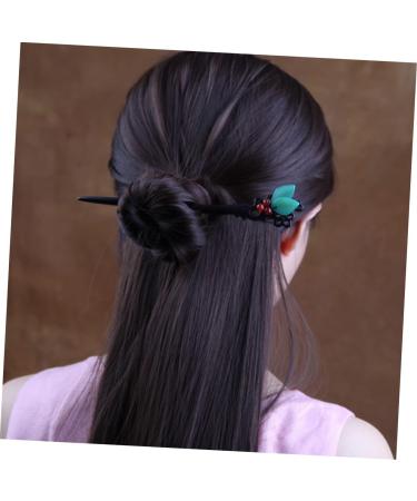 LALAFINA Antique Style Leaf Hairpin Womens Hair Clips Women Hair Sticks Ancient Style Headdress Headwear for Women Hanfu Hair Accessories Wooden Hair Stick Chopsticks Miss Manual - Buy Online on GoSupps.com