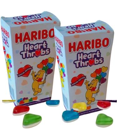 Amamitrade Thank You Sticker Made For Haribo Heart Throbs (2 Pack) - Valentine's Day Share Bag - Sweet Treats - Great For Couples - Gummy Love Hearts - Buy Online on GoSupps.com
