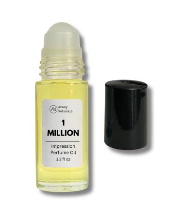 Men's Cologne - Perfume Oils For Man Enhanced Scents Sampler Replicant Fragrance Oil Travel Size Cologne 1.2 Fl Oz (1 Million-Type)