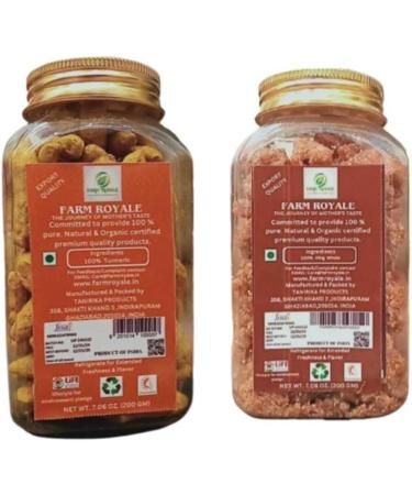 Farm Royale Turmeric/Haldi Whole & Heeng/Hing/Asafoetida Whole||1+1 Combo(200gm & 200gm) ||100% Pure and Natural||Shudh||Handpicked Material||Export quality - Buy Online on GoSupps.com