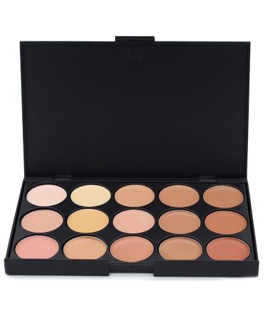 JacCherry Concealer Palette - 15 Color Camouflage Cream for Flawless Daily Makeup | International Shipping - Buy Online on GoSupps.com