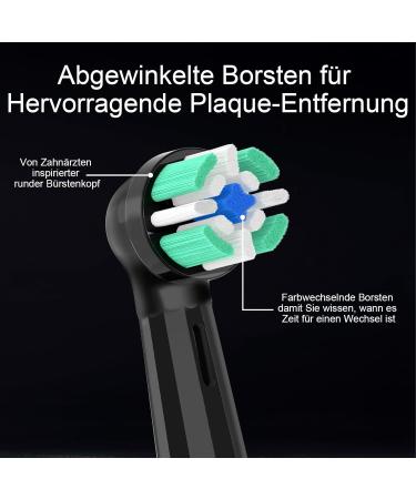 8 Compatible Oral-B iO Brush Heads - Powerful Cleaning for iO 3/4/6/7/8/9/10 - Premium Black Replacement Toothbrush Heads - Buy Online on GoSupps.com