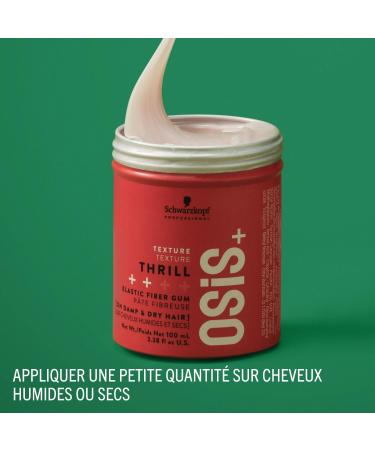 Schwarzkopf Professional OSiS Thrill Hair Styling Fibre Paste Flexible Reshapeable Texture Shine Definition Eliminates Frizz and Flyaways Normal Hold 100 ml - Buy Online on GoSupps.com