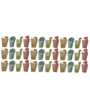 Milisten 72 Pcs Dinosaur Candy Bags Dino Birthday Party Supplies Dinosaur Treat Bags Sweet Stands for Parties Movie Party Decorations Fried Food Boxes Mini Bag Popcorn Child 11.5x7cmx3pcs Assorted Colorx3pcs