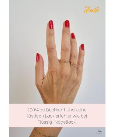 Sheesh Sandy Beach Nail Polish Foils - 26 Self-Adhesive Nail Wraps for Perfect Manicure at Home | Trend Colors 2023 - Buy Online on GoSupps.com