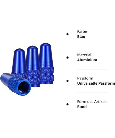 Sospiro Aluminum Bicycle Presta Valve Caps - 4-Piece French Dust Protection Set for Bike Tires - Buy Online on GoSupps.com