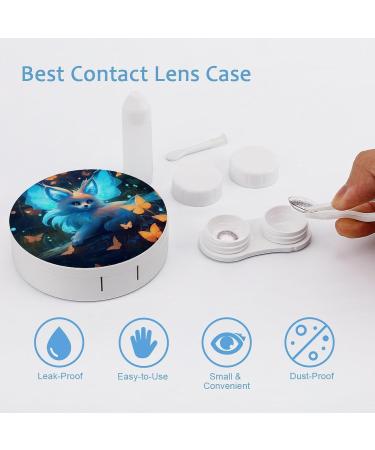 Blue Fox Contact Lens Travel Kit - Portable Cute Contact Box with Mirror for Outdoor Use - Buy Online on GoSupps.com