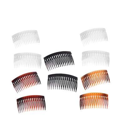 Solustre 20pcs Plastic Hair Clip Combs Side Comb Women Girls Ladies Headdress Hair Accessories Updos Accessories