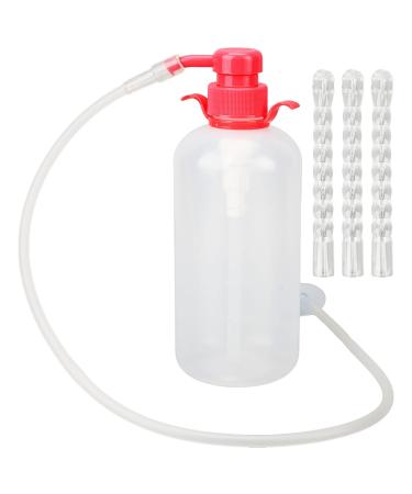 Vaginal Douche Cleaner Bottle 600ML Douche Bottle Reusable Vagina Douche Cleaner with 9 Holes Long Nozzles Vaginal Cleansing System Vaginal Cleanser Female Vaginal Rinse