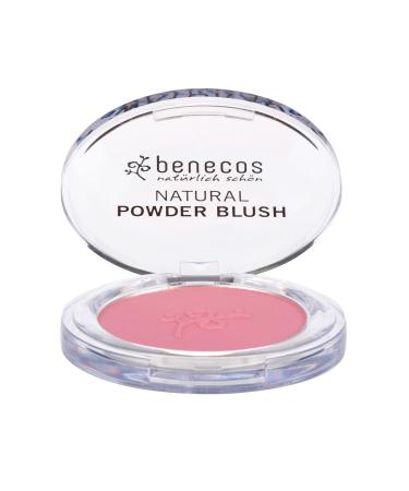 Benecos Powder Blush - Pink Blush for Natural Glow - All Skin Types  Organic Makeup (Mallow Rose)