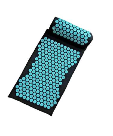 Dunlap massage pillow massage cushion Yoga acupressure matt acupressure relief bodyache acupuncture acupuncture massage yoga matt massage pillow (size: blue)