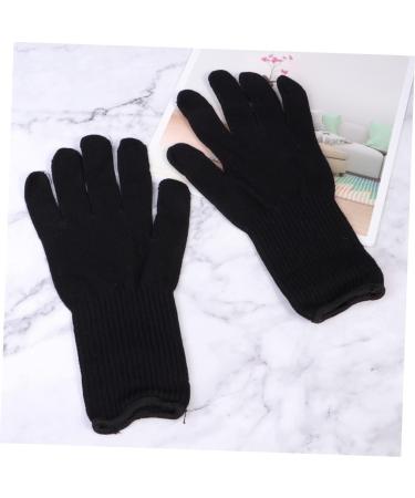 4 Pairs Hair Curling Cotton Gloves - Gloves Hair Straightener 25X11cmx2pcs Blackx2pcs - Buy Online on GoSupps.com