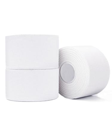 ADMITRY 3 Rolls Zinc Oxide Tape 3.8cm x 10m White Athletic Tape Sports Strapping Tape for Ankle Wrist Knee Finger - Climbing BJJ Boxing Jiu Jitsu Blister Prevention