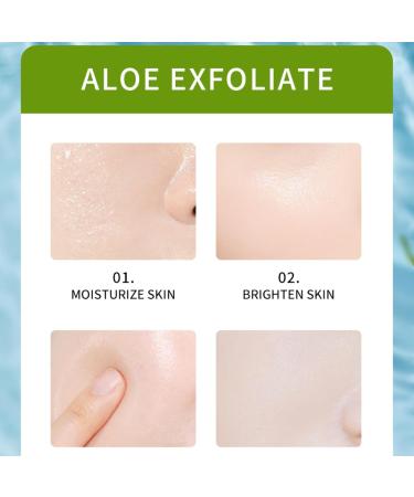 Aloe Vera Exfoliating Gel - Natural Deep Moisturizing Face & Body Peel for Gentle Skin Care | Travel Size Exfoliator for Men & Women - Buy Online on GoSupps.com