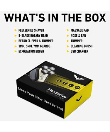 FlexSeries Electric Head Hair Shaver by Freedom Grooming - Cordless Wet/Dry Razor for Men - Buy Online on GoSupps.com