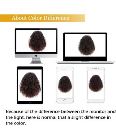 Afro Kinky Wig Curly Clip Ponytail Curly Wave Hair Wigs with Drawstring Hair Extensions for African Kinky (Brown) 25cm 120g 009a - Buy Online on GoSupps.com